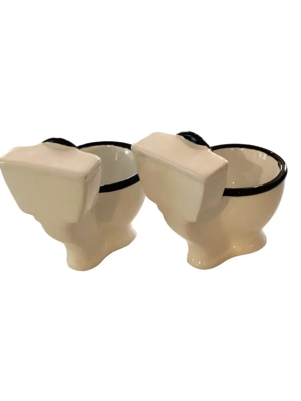 Potty Toilet Shot Glass Set by BigMouth Inc Funny Gag Gift Adult Party Ceramic